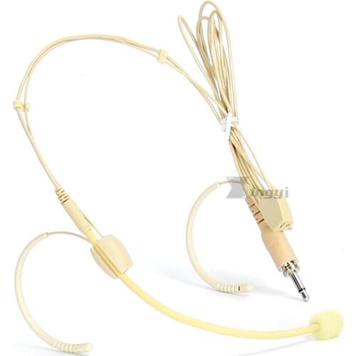 3.5mm Male Screw Ear Hook Headband Condenser Microphone Headworn Mic For Karaoke System Wireless Headset Microphones Transmitter