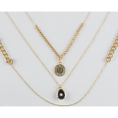 3'lü Evil Eye Figured Pendant