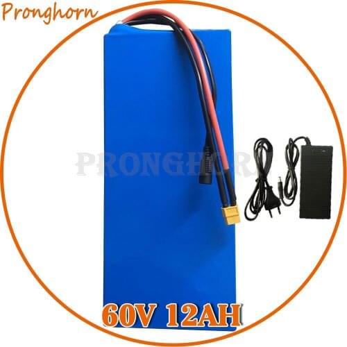 60V Battery 60V 12AH Electric Bicycle Battery 60V 12AH lithium Battery With 40A BMS +67.2V 2A Charger For 750W 1500W 1800W Motor