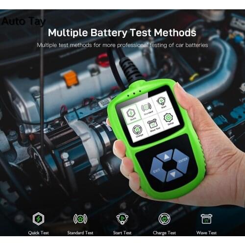 B100 Car Battery Tester Charger Analyzer 12V 2000CCA Voltage Battery Test Car Battery Tester Charging Cricut Load Tools
