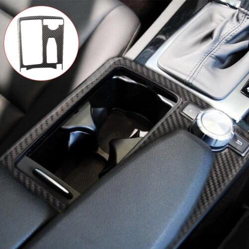 Car Center Console Water Cup Holder Panel Cover for Mercedes Benz C E Class W204 Auto Interior Mouldings Accessories