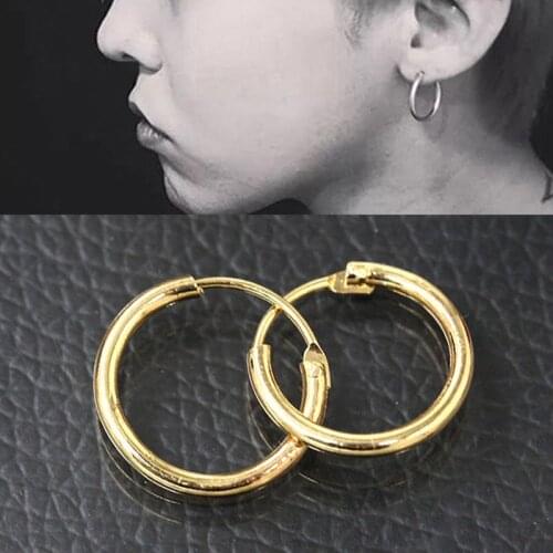 2PCS Big Smooth Hoop Earrings Basketball Loop Earrings for Women