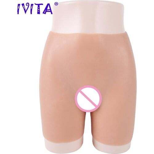 IVITA High Quality Artificial Silicone Fake Vagina Panties Fashion Underwear For Crossdresser Transgender Drag Queen Shemale
