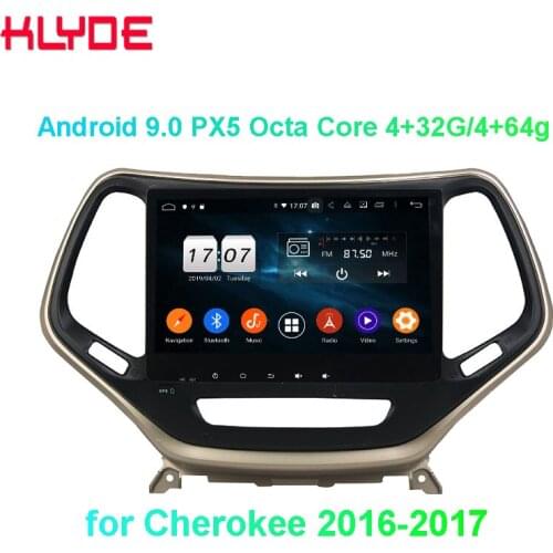 KD-1076 Klyde android car audio radio player with gps octa core for Cherokee 2016-2017 car multimedia player