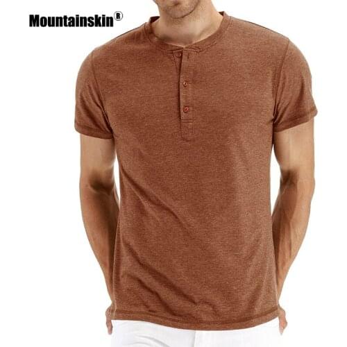 Mountainskin Summer Mens T-Shirt 2020 Men Casual Cotton Breathable Tees Short Sleeve Colorful Sprots Tops Tees Male SA927