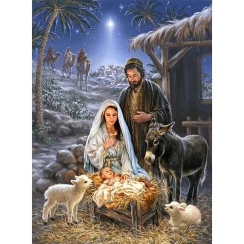 Region Orthodox Icon DIY Cross Stitch Embroidery 11CT Kits Needlework Craft Set Cotton Thread Printed Canvas Home Design