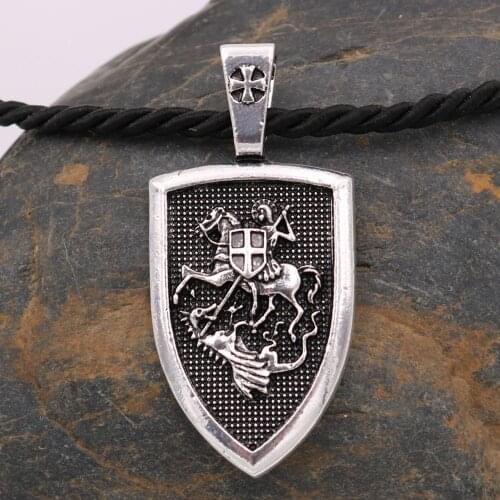 Charm men necklace Archangel St. Michael Protect Me Saint Shield Protection Talisman pendant jewelry