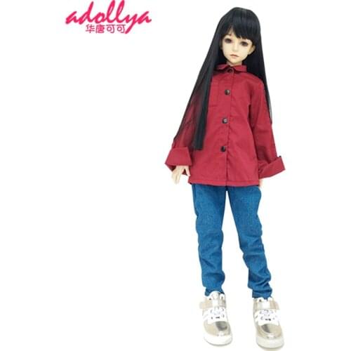 Adollya SD BJD Clothes For Dolls 1/3 1/4 1/6 Doll Clothes Doll Accessories Lined Vest Jeans Coat Toys For Girls BJD Accessories