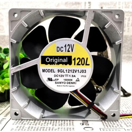 Original 100% working 9GL1212V1J03 120*120*38MM 120mm aluminum high temperature cooling fan