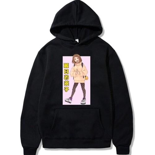 Hot My Hero Academia Hoodies OCHACO URARAKA Classic Comic Classic Anime Japan Men Fashion Designer Streetwear
