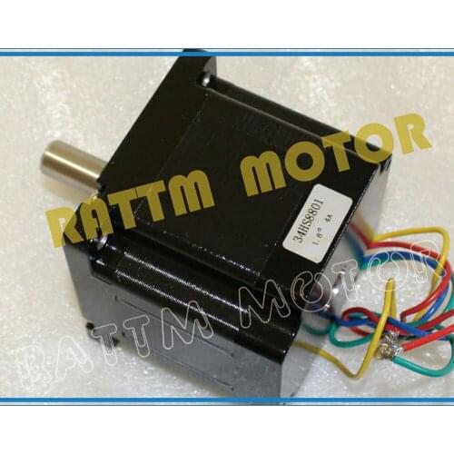 Quality NEMA34 CNC stepper motor 78mm/ 508Oz-in stepping motor/4.0A 34HS8801