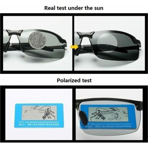 Brainart Men Photochromic Sunglasses with Polarized Lens for Driving Outdoor GK99