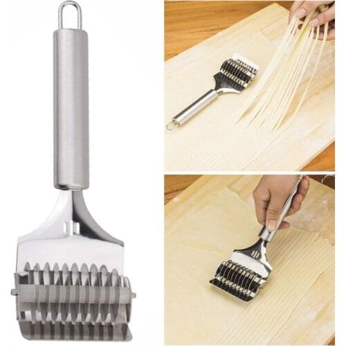 Stainless Steel Noodles-splitters Manual Noodle Pasta Shredder Knife Hand-cranked Knife Roller Pasta Cutting GF278 Machine J4R2
