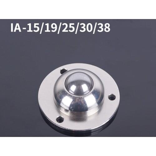 Heavy Duty 3 Holes IA-19/25/38 Precision Universal Ball Bearing Casters Wheel Round Flange Transmission System Furniture Wheel