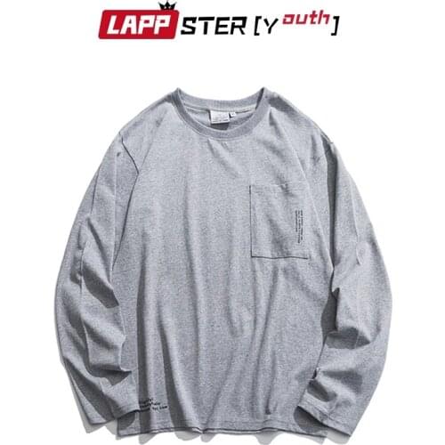 LAPPSTER Men Colorful Streetwear Harajuku Sweatshirts Hoodies 2021 Oversized Hip Hop Hoodies Pocket Mens Vintage Casual Hoodies