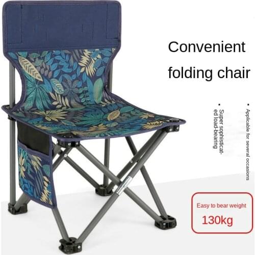 Outdoor Folding Chair Portable Stool Fishing Chair Camp Chair Fishing Equipment Stainless steel chair Travel chair Beach chair
