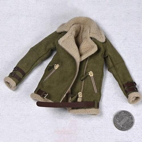 In Stock 1/6 Sexy Female Figure Accessory Tops Women Casual Sleeveless Lambskin Jacket Motorcycle Clothes Model for 12'' Body