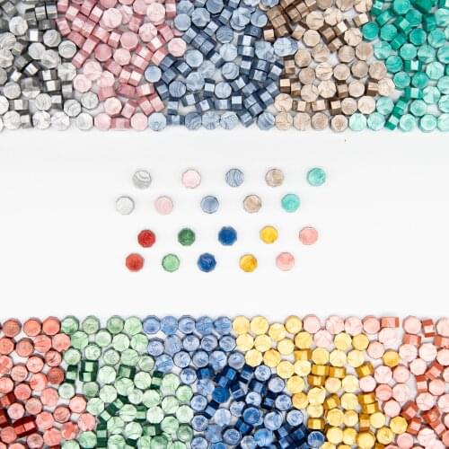 Sealing Wax Seal Stamp Color Wax Beads 100pcs for diy lovers craft gift Wedding invitation envelop gold stamper colorful