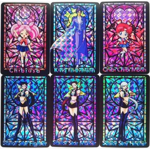 12pcs/set Sailor Moon Taiwan Church Style Stained Glass No.2 Toys Hobbies Hobby Collectibles Game Collection Anime Cards