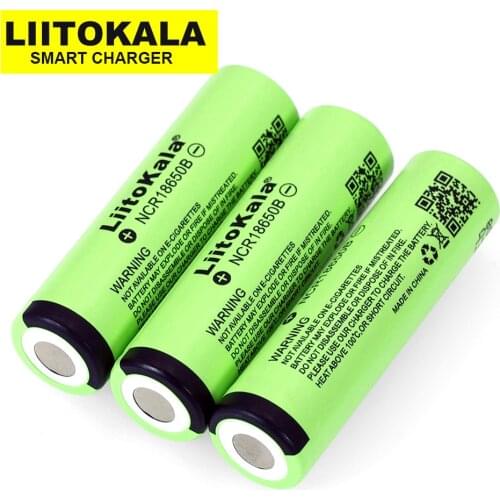 12PCS Liitokala 2019 New original 18650 3400mAh lithium battery NCR18650B 3.7V battery for flashlights