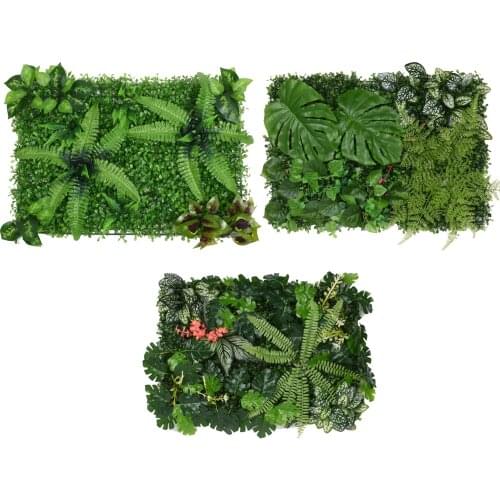 40x60CM Protect Privacy Artificial Green Planting Background Wall Reduce Noise Ultraviolet Rays Vine Leaf Fence Garden Decora