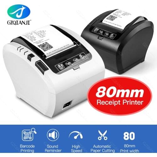 80mm POS Thermal Receipt Printer Kitchen Restaurant printer POS printer USB Ethernet Lan Port with windows System Printer