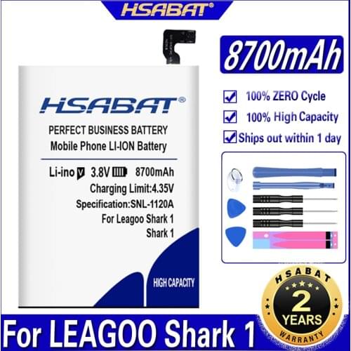 HSABAT 8700mAh Battery for LEAGOO Shark 1