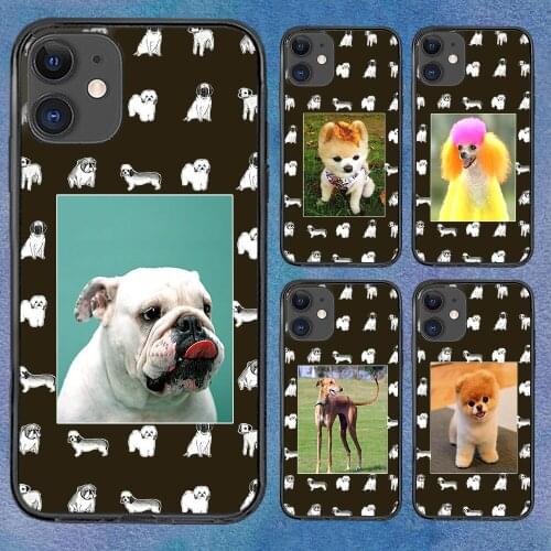 Pet Dog Cute Phone Case For iphone 12 11 6 Mini Pro XS Max X XR 7 8 Plus Soft TPU Cover 12Pro 11Pro 12Mini