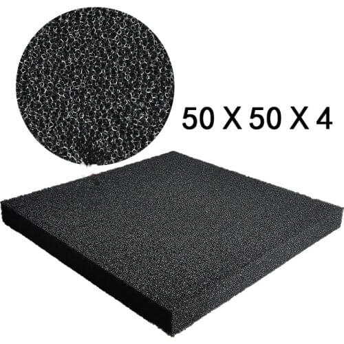 Black Aquarium Bio Filtration Foam Fish Tank Biochemical Filter Sponge Pad Cultivating Bacteria Filter Media 50x50x4cm