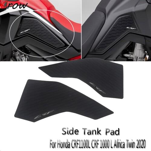 For Honda CRF1100L Africa Twin Adventure Sport Motorcycle Non-Slip Side Fuel Tank Stickers Waterproof Pad Rubber Sticker