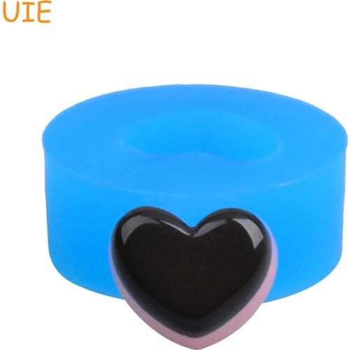 GYL012U Heart Cupcake Mold / Tart Bottom Mold Silicone Mold 17mm - Bakeware Polymer Clay Molds, Candy Mould