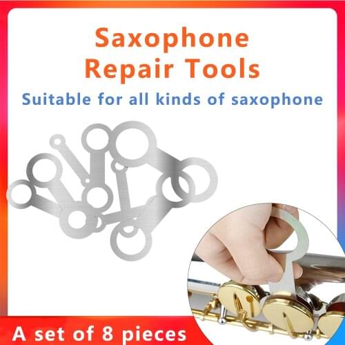 M MBAT Saxophone Repair Tools Steel Pressure Pad Leveling Tools Tenor Alto Soprano Saxophone Sax Woodwind Instrument Accessories