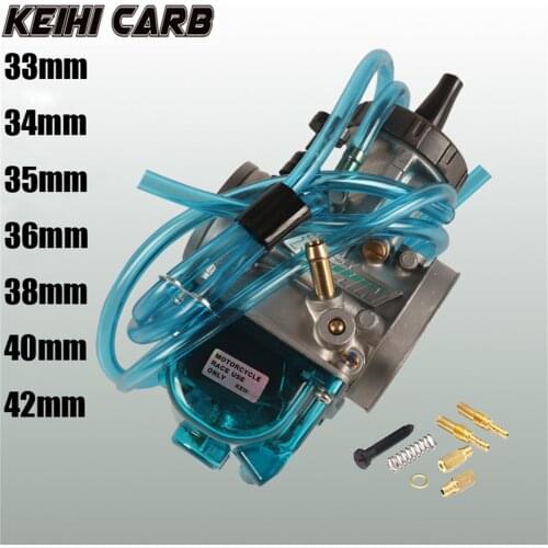 Motorcycle KEIHI PWK Carburetor 33 34 35 36 38 40 42mm Racing Parts Scooters Dirt Bike ATV with Power Jet Used 250cc