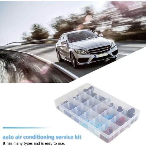 90pcs/set Air Conditioning Cover Port Kit R134a R12 Outdoor Anti-resistance High Low Side Car AC Service Repairing Parts
