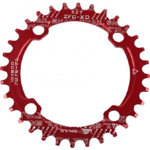 Hot Universal Round 104BCD 32T 34T 36T 38T Narrow Wide Single Chainring For Bicycle Bike Multi-color Cycling Accessories Supplie