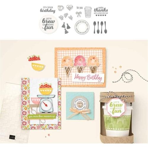 Metal Cutting Dies and Clear Stamps for DIY Scrapbooking Card Making Embossing Die Cuts Stencil Template New Stamp and Dies 2021