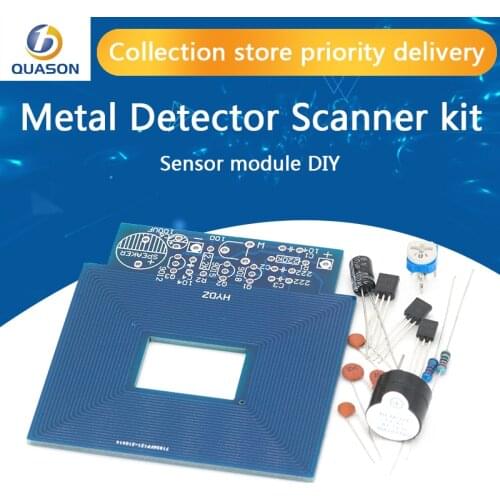 Metal Detector Scanner Unassembled Kit DC 3V-5V Suite Metal Sensor Board Module Electronic DIY Kits PCB Board Buzzer Capacitor