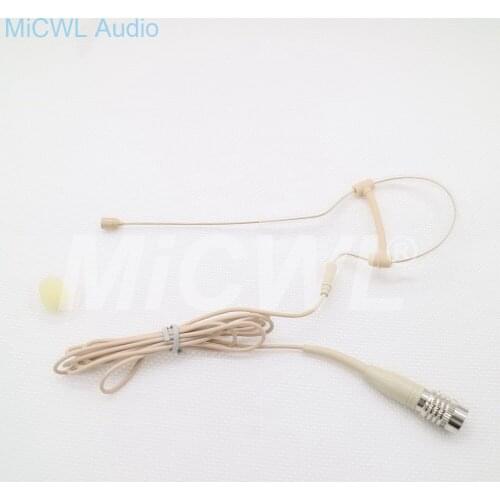 Single Hook Ear Condenser Microphone Omni-directional Head Worn Earphones For Audio Technica Wireless System Stage Performance