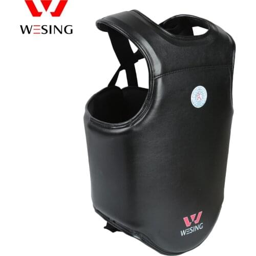Wesing Sanda Chest Guard IWUF Approved Competition Protector Body Boxing Chest Guard Martial Arts Protective Gears