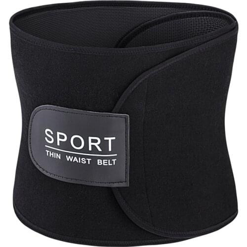 Neoprene Women Workout Waist Cincher Flat Belly Sheath Unisex Waist Trainers Body Shapers Adjustable Waist Slimming Trimmer Belt