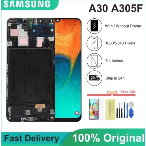 Original LCD For Samsung galaxy A30 SM-A305FN/DS A305F/DS A305 LCD Display Touch Screen Digitizer Assembly For Samsung A30 lcd