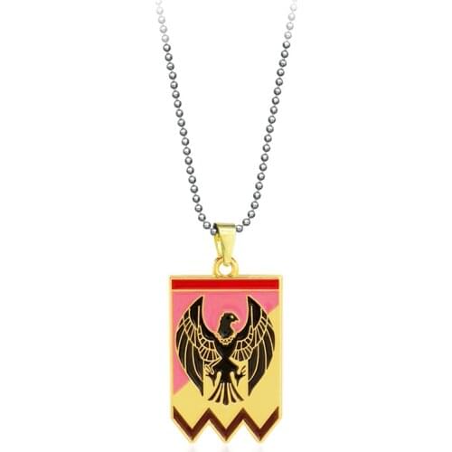 Game Fire Emblem Necklace Lion Logo Pendant Metal Chain Choker Women Necklaces Charm Gifts Jewelry collares