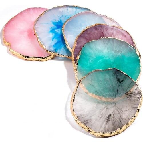 Nail Color Palette Golden Edge Resin Mixing Drawing Paint Manicure Display Shelf