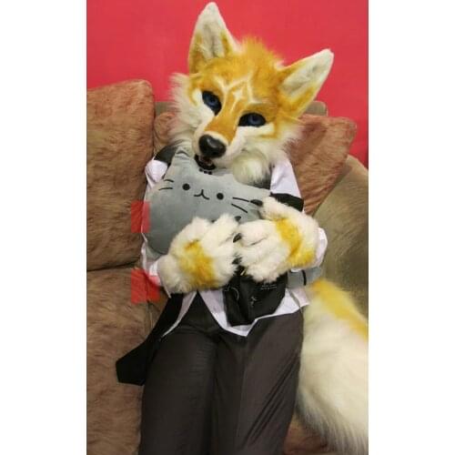 3-D Eyes Fursuit Fullsuit Huksy Dog Costumes Full Furry Suit Furries Anime BJ094 Teen Costumes Full Furry Suit FOR Child Adult
