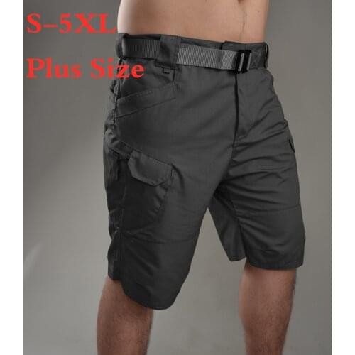 5XL Big Size Army Fan Tactical Shorts Multi Pocket Cargo Shorts Summer Outdoor Sport Training Hiking Short Trouser Military Man