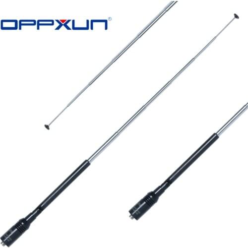 OPPXUN OPX-774 Antenne SMA-F VHF UHF Telescopic Fold NA774 Dual Band Antenna for Baofeng Radio UV-5R UV-82 GT-3 Walkie Talkie