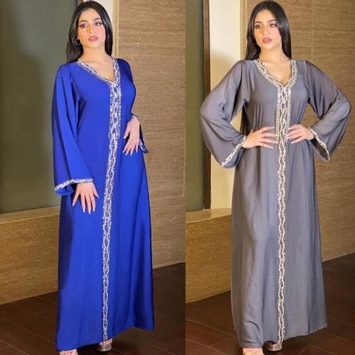 Turkey Islam Muslim Dresses Dubai Abayas For Women Kaftan Moroccan Caftan Djellaba Robe Longue Vetement Musulmane Femme India