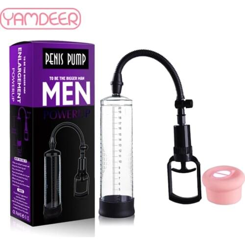 Enlarge Penis Pump Penis Enlargement Vacuum Pump Penis Trainer Cock Dick Pro Extender Male Massager Pump Sex Toys For Men Penis