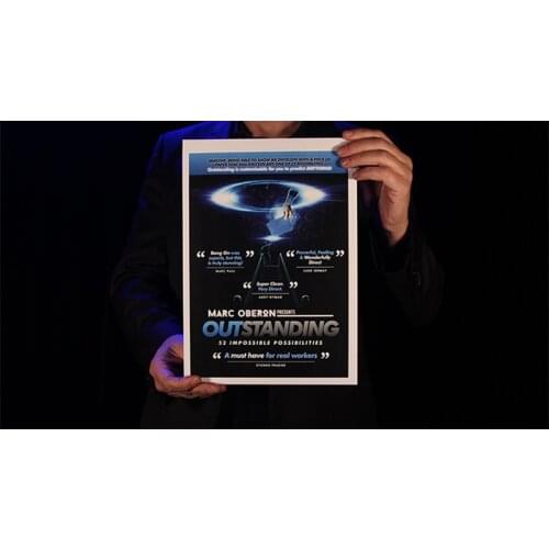 OUTSTANDING by Marc Oberon Magic Tricks 52 Playing Cards Prediction Magician Close Up Illusions Gimmicks Zoom Show Mentalism