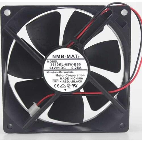 Fan 24V For NMB 9225 3610KL-05W-B60 0.26A inverter dual ball bearing cooling fan 92*92*25mm